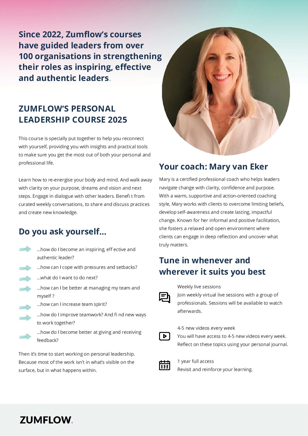 Zumflow Leadership course